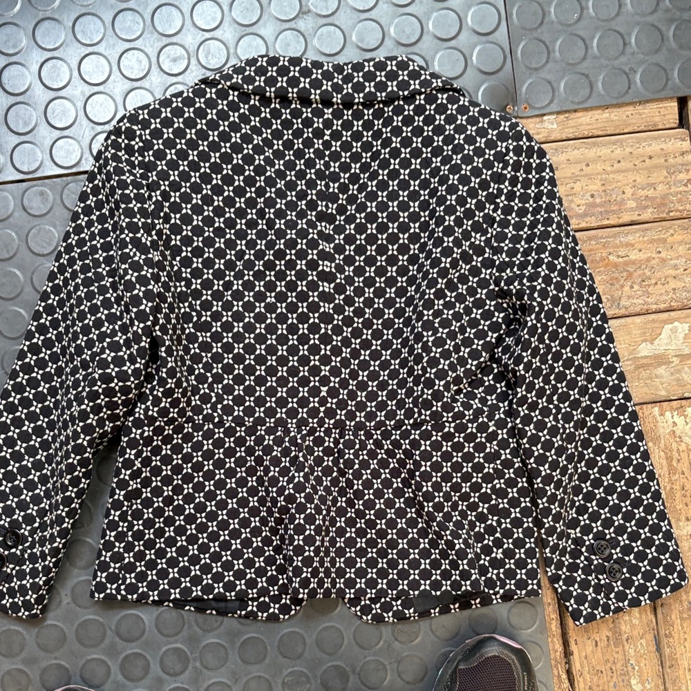 Ann Taylor Black and White Geometric Blazer - Picture 4 of 4